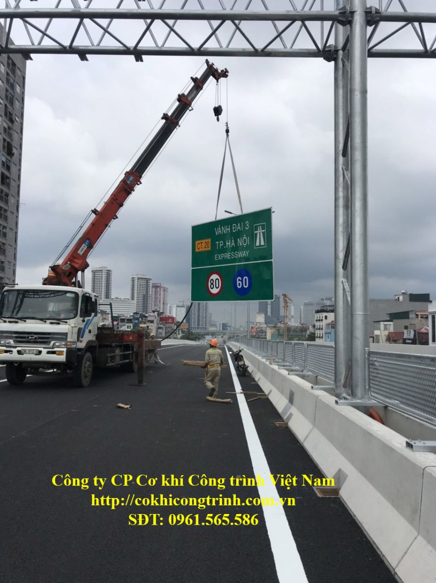 Thi công lắp đặt biển báo giao thông đường bộ qcvn 41 năm 2019